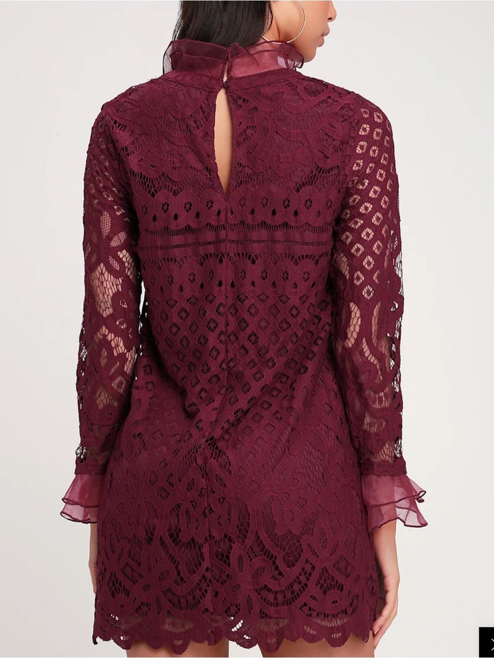 Lulus maroon dress - Picture 8 of 9
